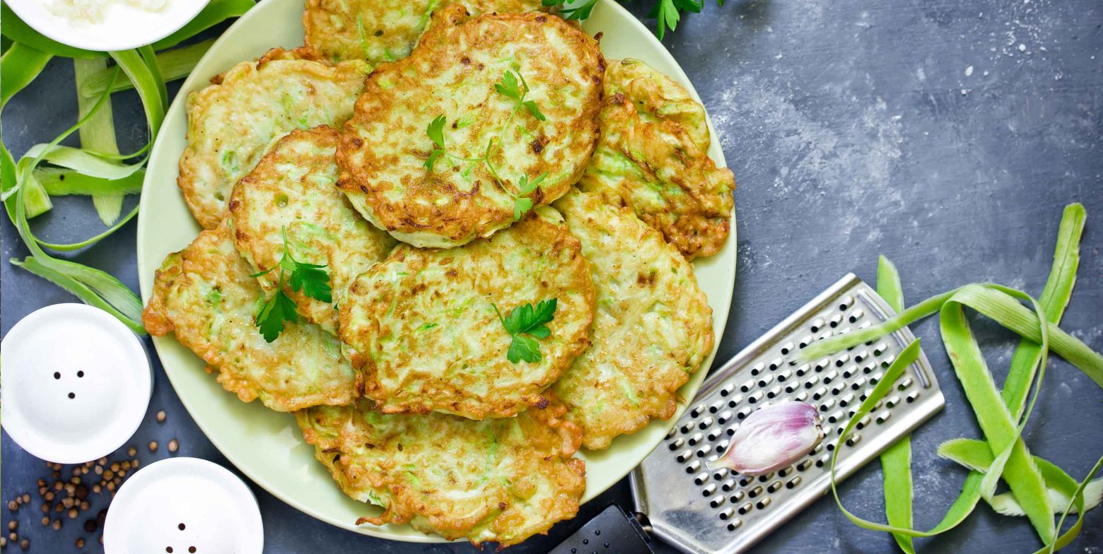 Zucchini pancakes recipe