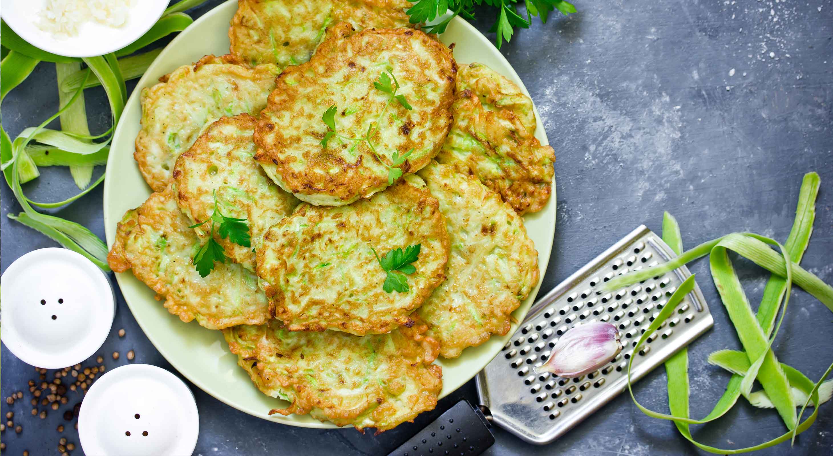 Zucchini pancakes recipe