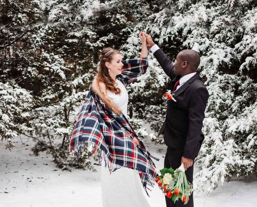 Winter wedding in Kansas