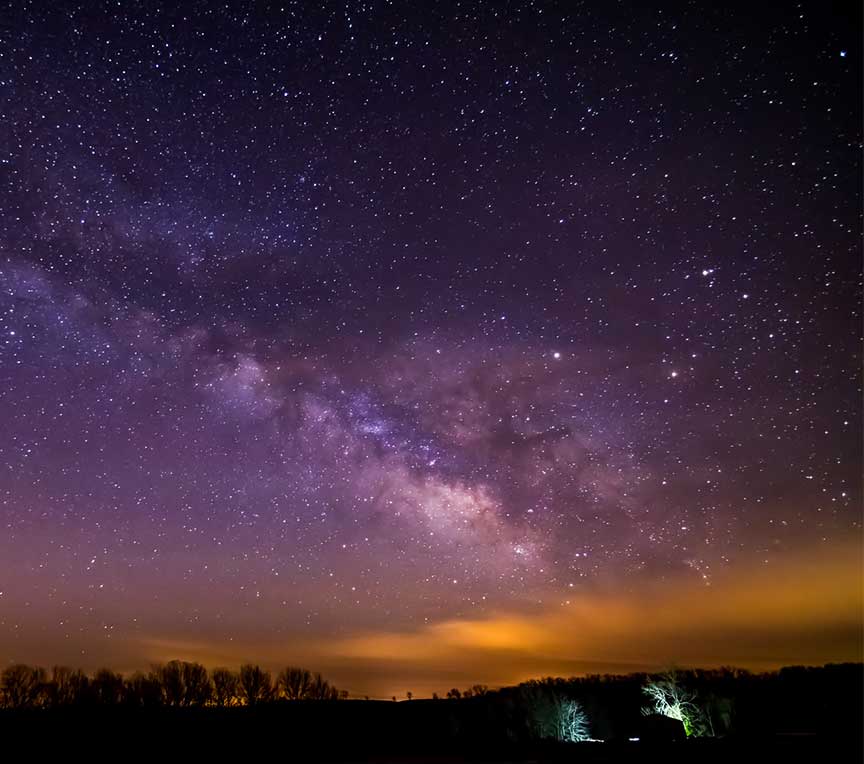 Photo of the Milky Way in the night sky