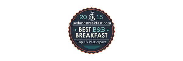 BedandBreakfast.com 2015 Best B&B Breakfast Top 16 Participant