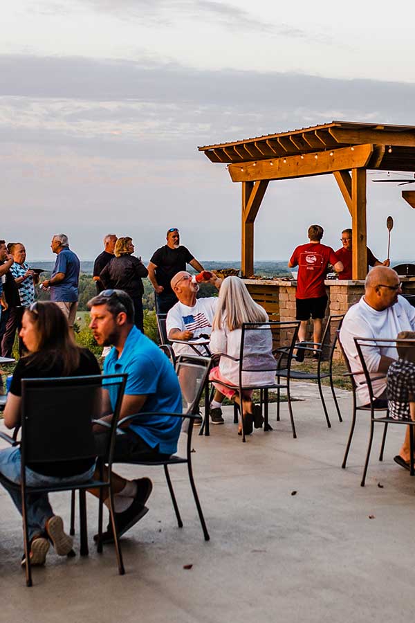 Private event on the patio