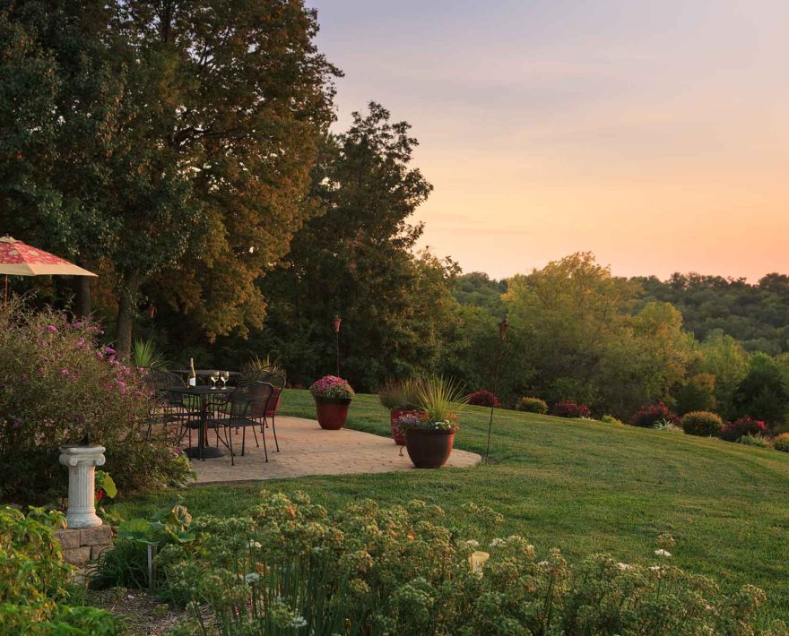 West Patio at Sunset