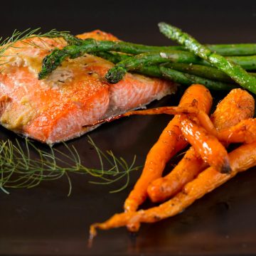 Salmon and carrots
