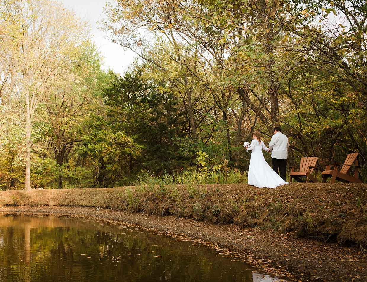 Pondside wedding or event space